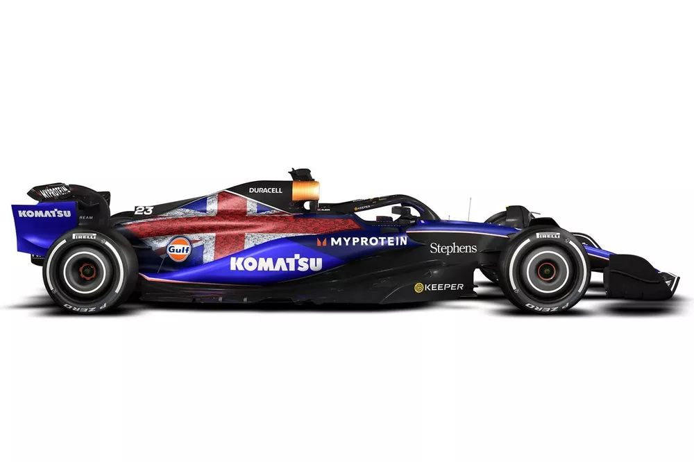 Decoraci&oacute;n de Williams FW46 para Silverstone