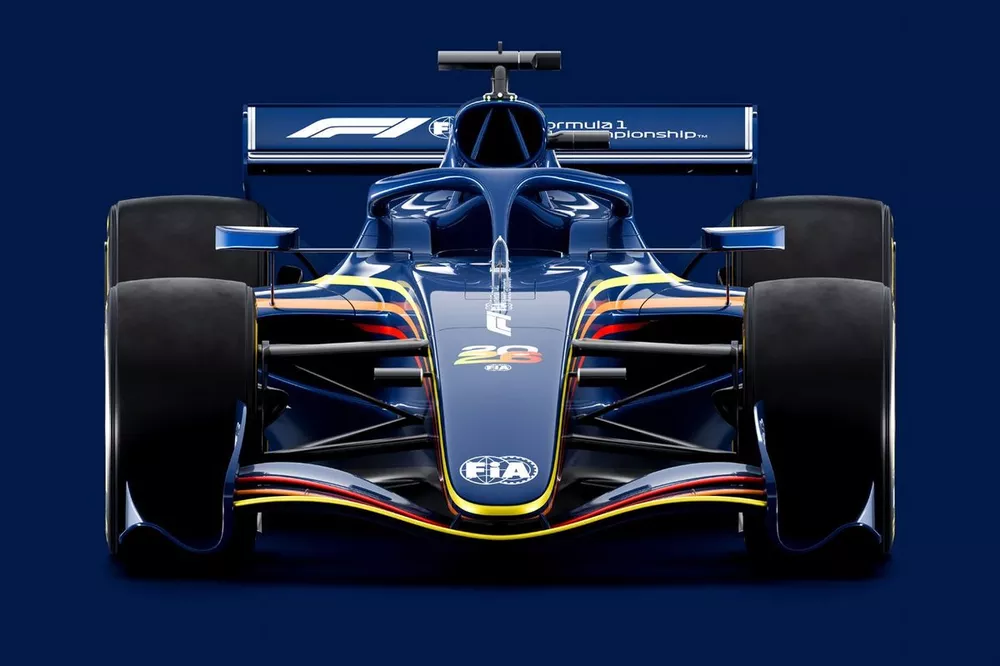 Rendering dell'auto F1 2026 FIA