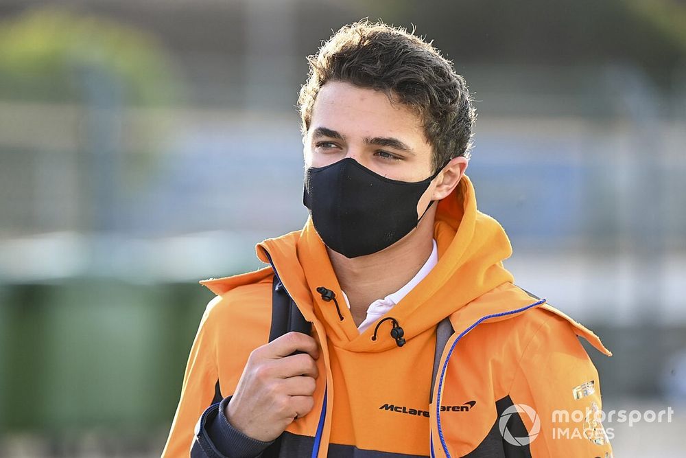 Lando Norris, McLaren arrive