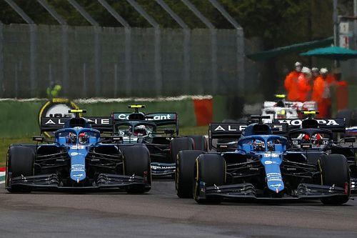 Ocon regrette d'&ecirc;tre parti en pneus pluie &agrave; Imola
