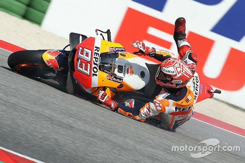 Marc Marquez, Repsol Honda Team caída Q2 Misano