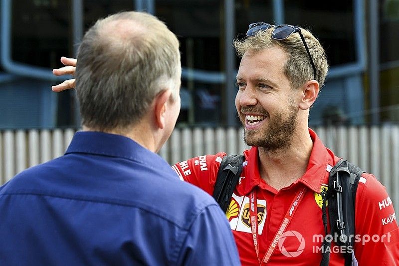 Sebastian Vettel, Ferrari e Martin Brundle, Sky TV 