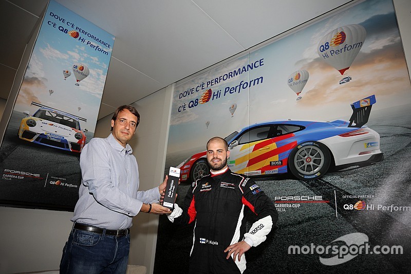 Carrera Cup Italia, Misano: Kujala emerge dalla pioggia e dalla... ghiaia