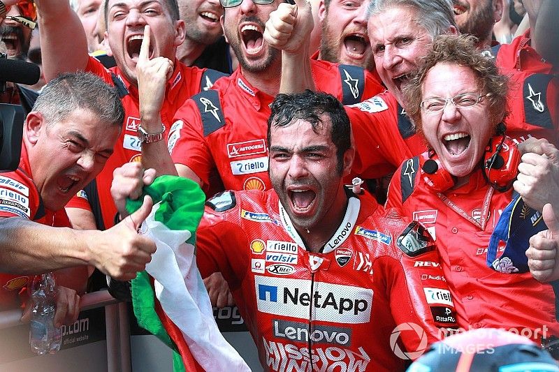 Race winnaar Danilo Petrucci, Ducati Team