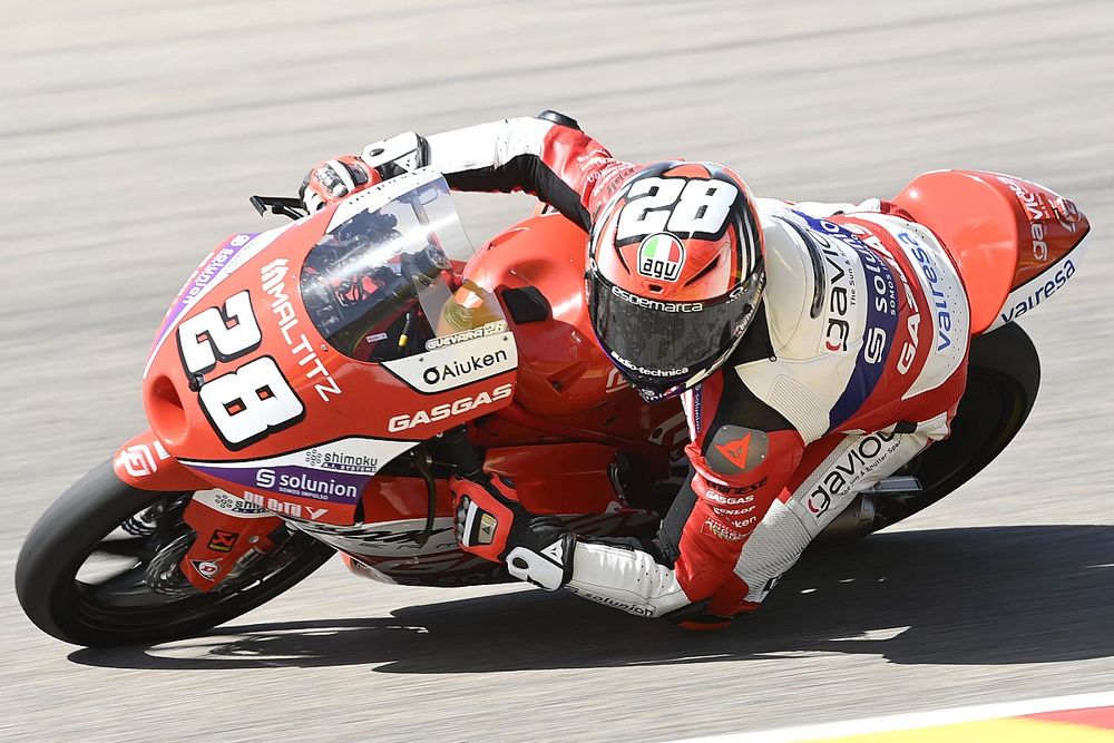 Moto3 Hollanda 3. antrenman: Kazalarla dolu seansta Guevara lider, Deniz Q2'ye kaldı