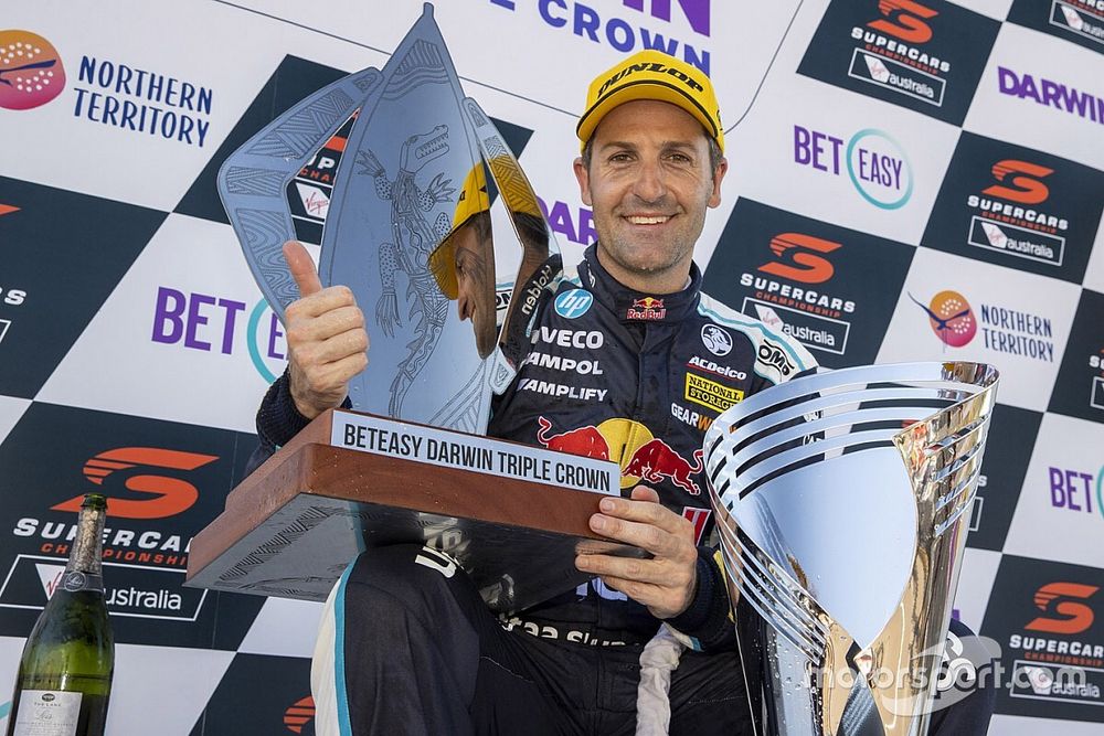 Race 3 winner Jamie Whincup, Triple Eight Race Engineering Holden
