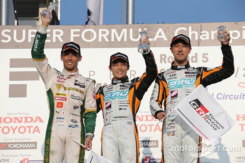 スーパーフォーミュラ第5戦岡山:国本がレース2で初優勝。ドライバーズランキングでトップに。