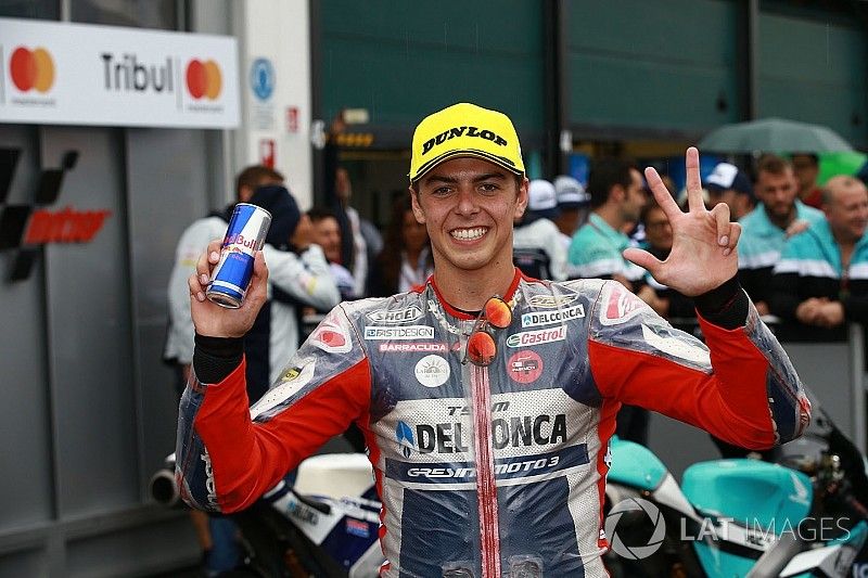 Il terzo classificato Fabio Di Giannantonio, Del Conca Gresini Racing Moto3