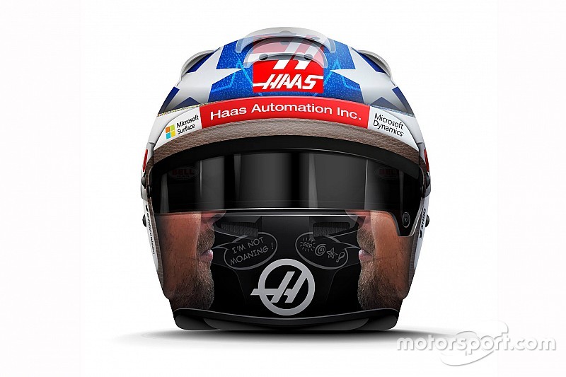 Grosjean homenageia Nicky Hayden com capacete especial