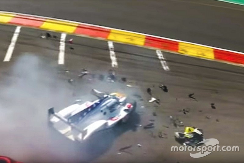 Fittipaldi podría tener fracturadas sus piernas tras el accidente en Spa- VIDEO