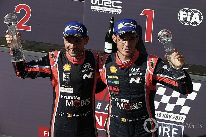 I vincitori Thierry Neuville, Nicolas Gilsoul, Hyundai i20 Coupe WRC, Hyundai Motorsport