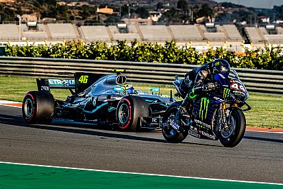 Hamilton and Rossi complete ride-swap