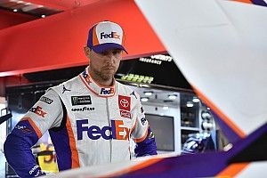 Hamlin goes after Logano following post-race shove