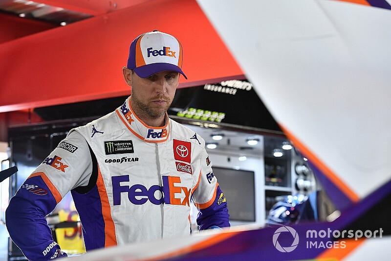 Hamlin goes after Logano following post-race shove