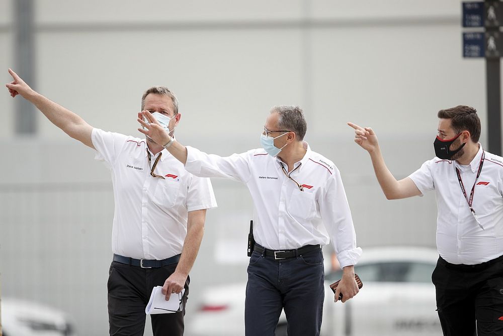 Steve Neilsen, Sporting Director, Formula 1, and Stefano Domenicali, CEO, Formula 1