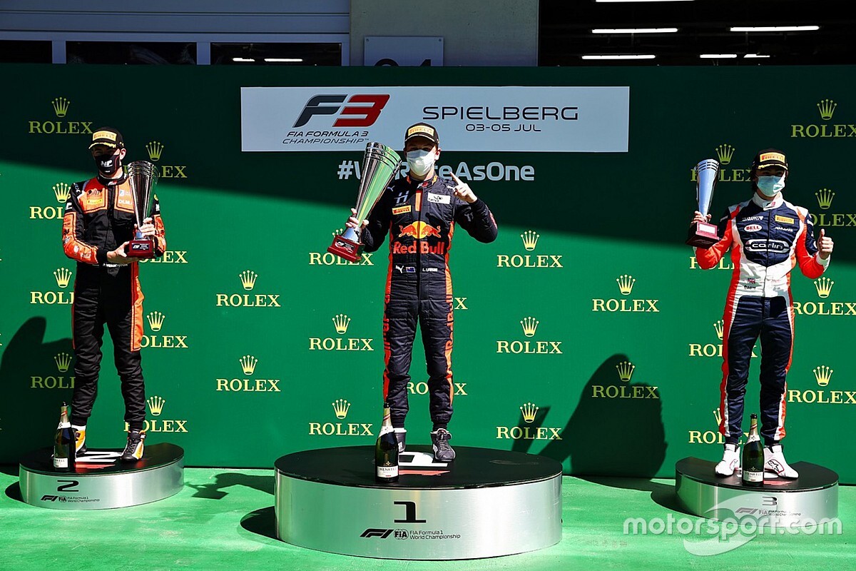 Red Bull Ring F3: el junior de Red Bull Lawson suma su primera victoria
