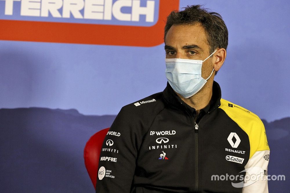 Cyril Abiteboul, Managing Director, Renault F1 Team in the press conference