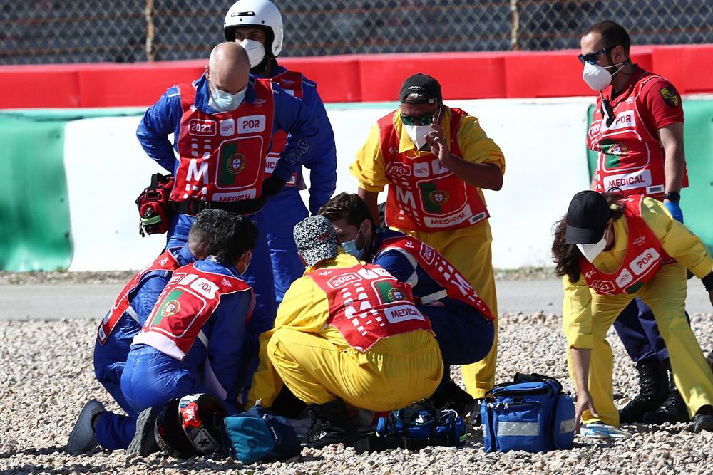 Jorge Martin set for surgery after violent MotoGP practice crash