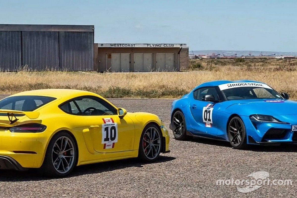 Videó: Kiállt a Toyota GR Supra a Porsche 718 Cayman GT4 ellen 400 méteren