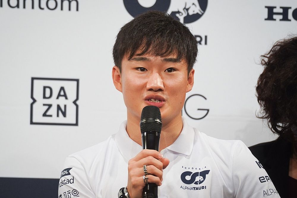 角田裕毅、日本GPに向けて意気込みを語る「鈴鹿は何千、何万周と走ったコース。でもF4より40秒速いので、ワクワクしています!」