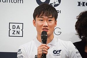 角田裕毅、日本GPに向けて意気込みを語る「鈴鹿は何千、何万周と走ったコース。でもF4より40秒速いので、ワクワクしています!」
