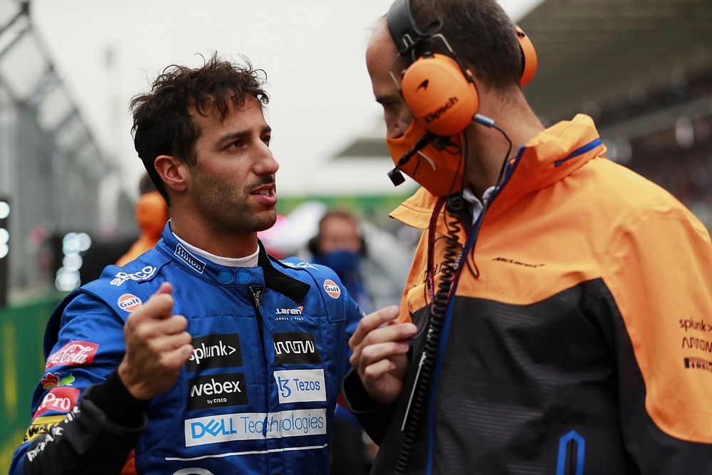 Daniel Ricciardo, McLaren, on the grid