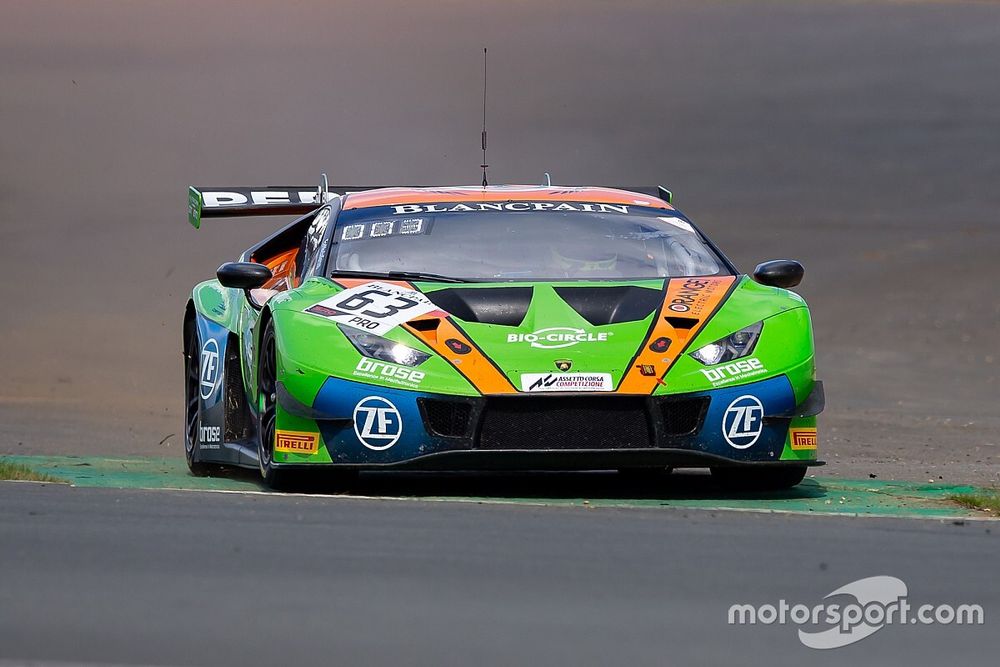 #63 GRT Grasser Racing Team Lamborghini Huracan GT3 2019: Rolf Ineichen, Christian Engelhart, Mirko Bortolotti