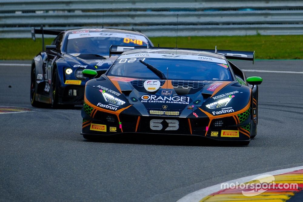 #63 Orange 1 FFF Racing Team Lamborghini Huracan GT3 Evo: Dennis Lind, Andrea Caldarelli, Marco Mapelli