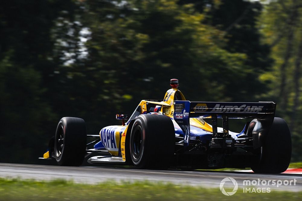 Rossi didn’t have enough fuel to tackle Newgarden for second