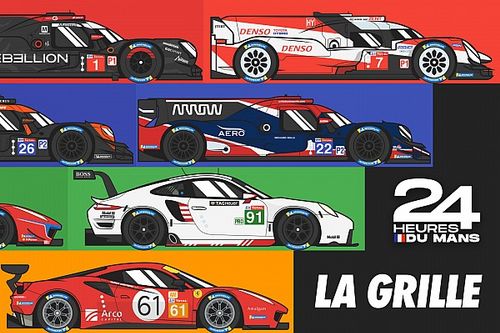 La grille de départ des 24 Heures du Mans 2020