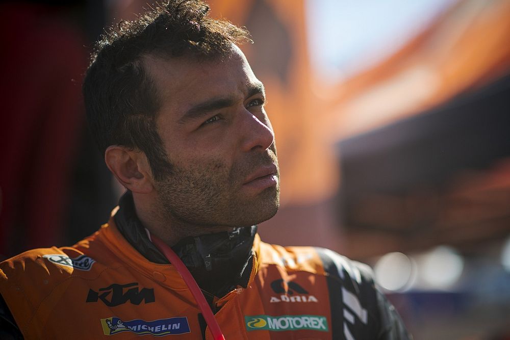 Un Petrucci cabossé mais heureux après sa première semaine de Dakar