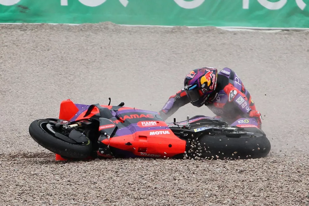 Jorge Martin, Pramac Racing crash