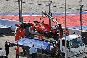 Ferrari evitó el riesgo de que Vettel se electrocutara