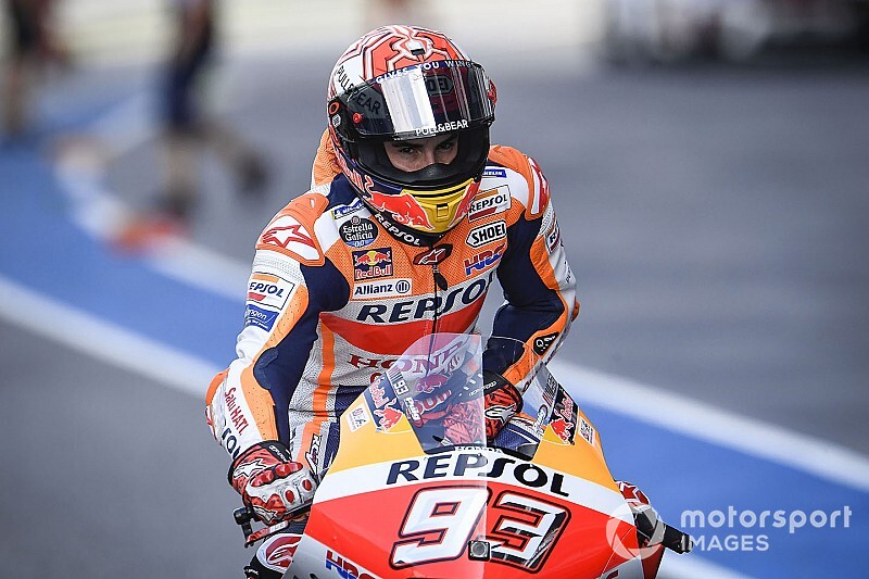 Márquez, también al frente en el warm up en Buriram