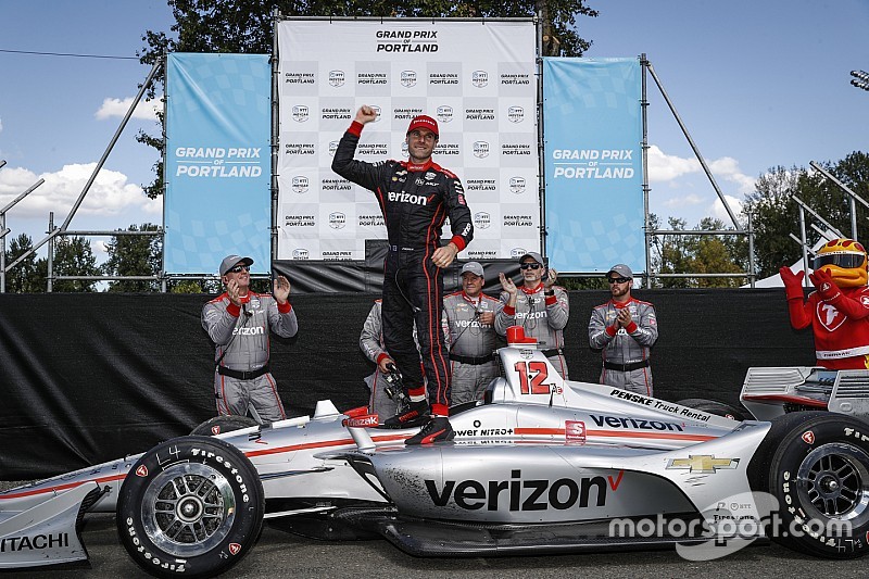 IndyCar Portland: Power wint, Newgarden dichter bij titel