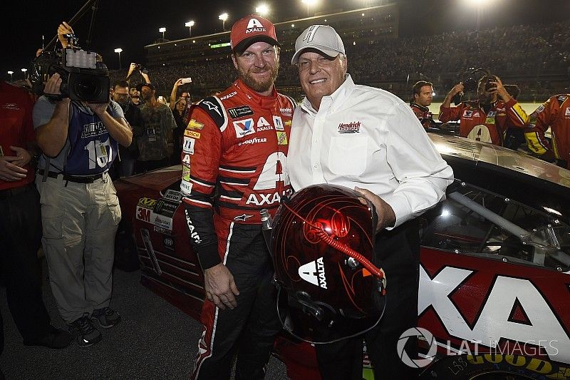 Dale Jr.'s full-time NASCAR career ends with impromptu party