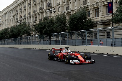 Both Ferraris struggle as temperatures drop too low at Baku