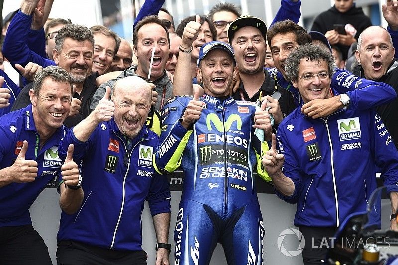 Ganador de la carrera Valentino Rossi, Yamaha Factory Racing