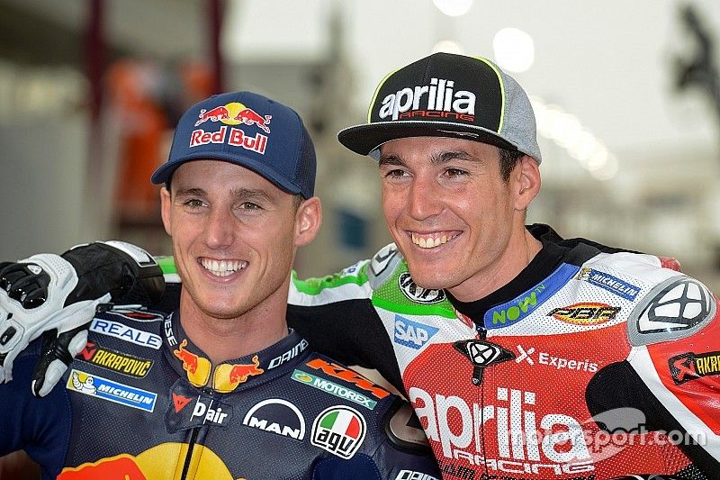 Pol Espargaro, Red Bull KTM Factory Racing; Aleix Espargaro, Aprilia Racing Team Gresini