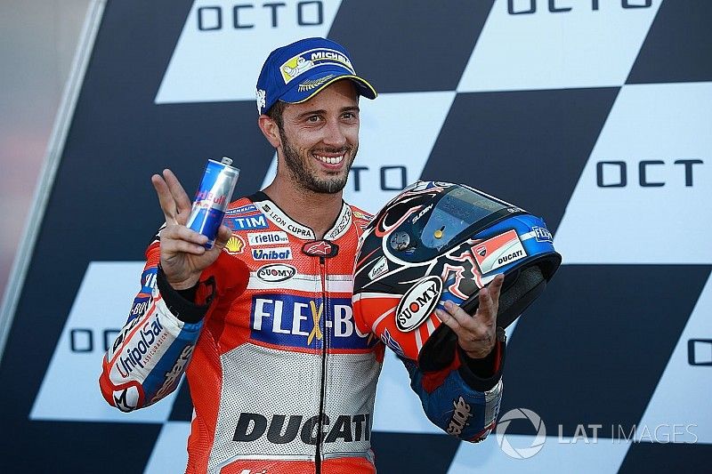 Podio: il vincitore della gara Andrea Dovizioso, Ducati Team