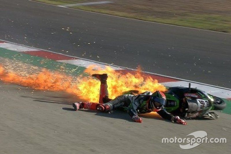 Accidente de Tom Sykes, Kawasaki Racing