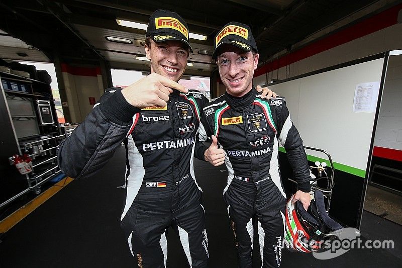 Los poleman Christian Engelhart y Mirko Bortolotti, GRT Grasser Racing Team