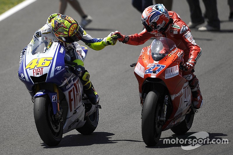 Stoner: "Rossi zonder elektronica nog altijd de beste in MotoGP"
