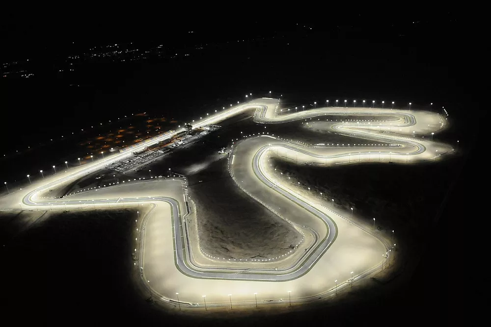 Overzicht van het Losail International Circuit