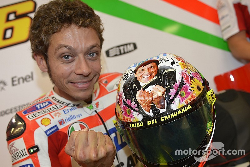 GALERÍA: los cascos conmemorativos de Rossi en Italia