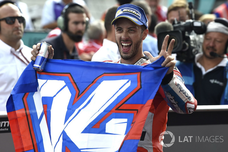 Il vincitore della gara Andrea Dovizioso, Ducati Team