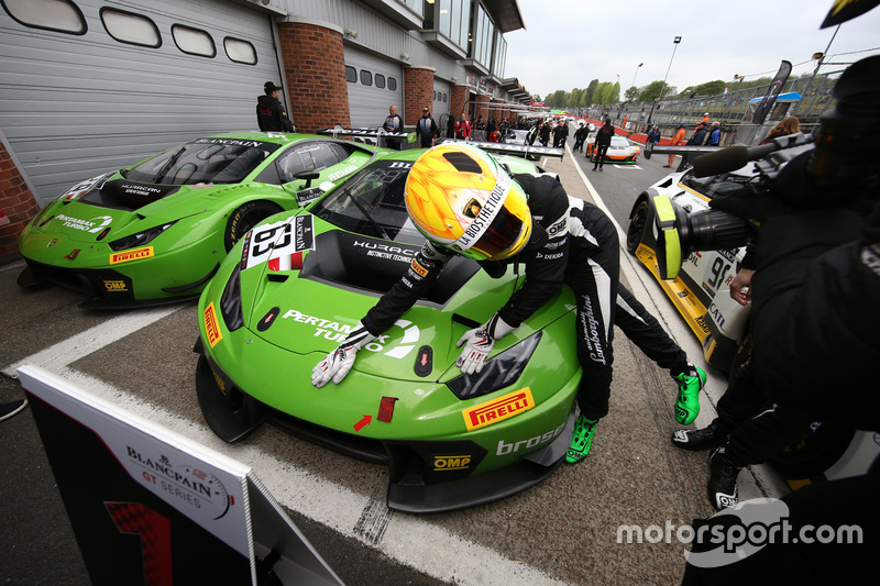 Race winners Christian Engelhart, Mirko Bortolotti, GRT Grasser Racing Team