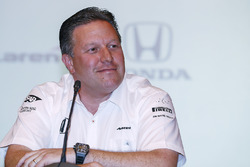 Zak Brown, Executive Director, McLaren Technology Group, announce Fernando Alonso's deal to race in