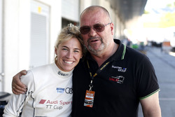 #50 YACO Racing, Audi R8 LMS: Rahel Frey und Teamchef Uwe Geipel