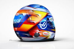 Il casco di Romain Grosjean, Haas F1 Team